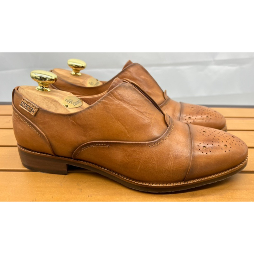 Pikolinos Pyrgos Leather Slip On Oxford Loafers Women's Size 40 Comfort Casual - Picture 3 of 12